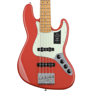 Fender Player Plus Active Jazz Bass V - Fiesta Red with Maple Fingerboard