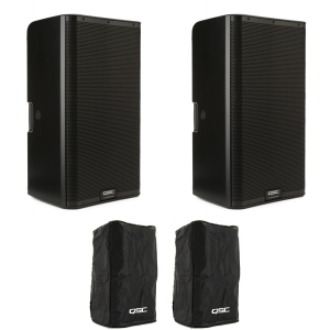QSC K12.2 2000W 12 inch Powered Speaker Pair with Covers