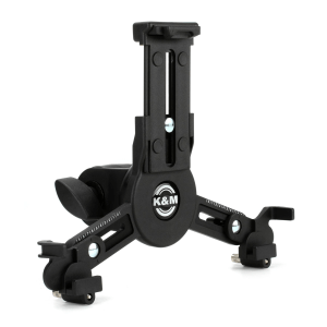 K&M 19795 Tablet PC Stand Holder - 5/8" Mount for Small iPad/Tablet Height 163-242mm