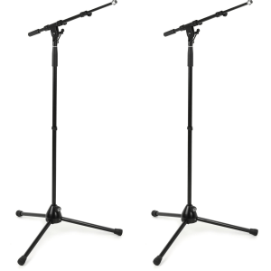 K&M 210/9 Telescoping Boom Microphone Stand (2 Pack)