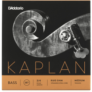 D'Addario K610 Kaplan Double Bass String Set - 3/4 Size