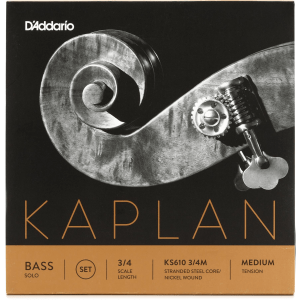 D'Addario KS610 Kaplan Solo Double Bass String Set - 3/4 Size