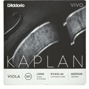 D'Addario KV410 Kaplan Vivo Viola String Set - Long Scale (16"+)