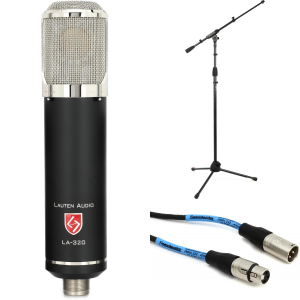 Lauten Audio LA-320V2 Large-diaphragm Tube Condenser Microphone with Stand and Cable