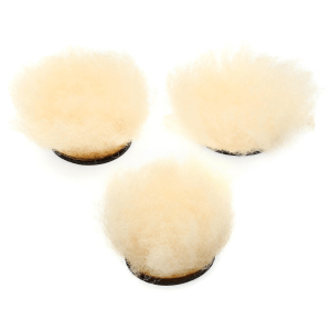 Low Boy Replacement Lambswool Puffs for Puff Daddy Drum Beater - 3-pack