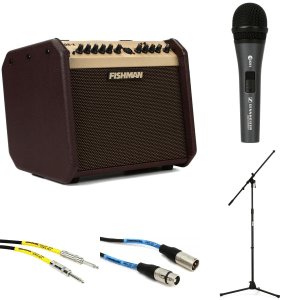 Fishman Loudbox Mini BT Songwriter Package with Microphone, Stand & Cable