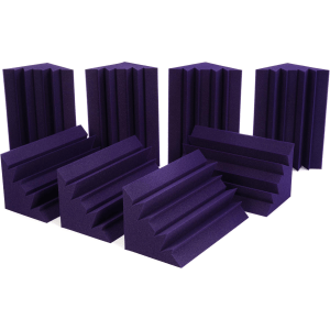 Auralex LENRD 1x1x2 foot Studiofoam Bass Trap - Purple (8-pack)