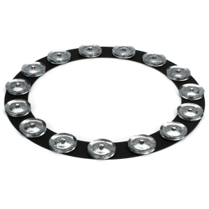Latin Percussion 14-inch Tambo-Ring - Black Sand with Steel Jingles