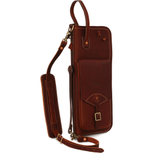 Tackle Instrument Supply Leather Stick Case with Stick Stand - Brown