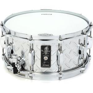 Tama Lars Ulrich Signature Snare Drum - 6.5 x 14-inch - Diamond-plated Steel