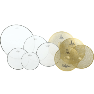 Zildjian Low Volume Accessory Set - L80 Cymbals and Remo Silentstroke Heads
