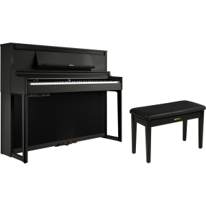 Roland LX-6-PE Digital Piano Bundle - Charcoal