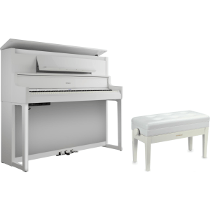 Roland LX-9-PW Digital Piano Bundle - Polished White