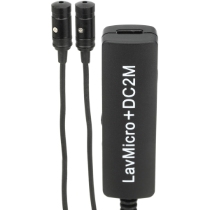 Saramonic LavMicro+DC2M Clip-on 2-Person Lavalier Microphone with Lightning and USB Connectors - 5.7 foot Cable