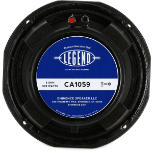 Eminence Legend CA1059 10-inch 500-watt Replacement Bass Amp Speaker - 8 ohm