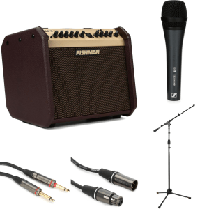 Fishman Loudbox Mini BT Songwriter Deluxe Package with Microphone, Stand & Cable