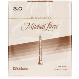 D'Addario RML10BCL Mitchell Lurie Bb Clarinet Reed - 3.0 (10-pack)