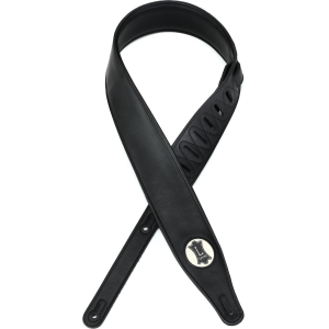 Levy's M17VGN 2.5-inch Padded Vegan Leather Guitar Strap - Black