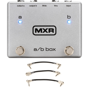 MXR M196 A/B Box Pedal with Patch Cables
