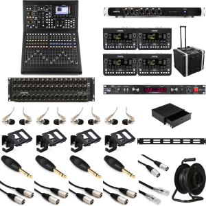 Midas M32R LIVE 40-channel Digital Mixer with Stagebox and Personal Monitor Bundle