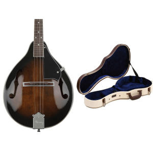 Ibanez M510 Mandolin and Case Bundle - Dark Violin Sunburst High Gloss