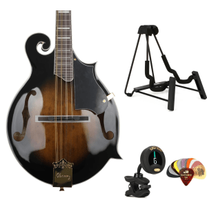 Ibanez M522 Mandolin Essentials Bundle - Dark Violin Sunburst Gloss