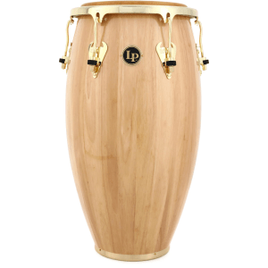 Latin Percussion Matador Wood Tumba with Gold Hardware - 12.5 inch Natural