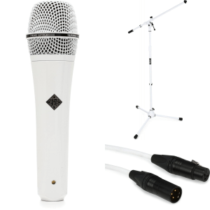 Telefunken M80 Supercardioid Dynamic Handheld Vocal Microphone Bundle - White