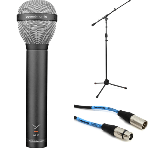 Beyerdynamic M 88 Dynamic Microphone with Stand and Cable - Hypercardioid