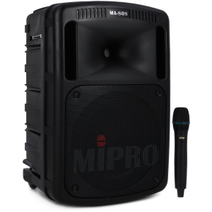 MIPRO MA808 Portable PA System with USB/SD Card Player, Wireless Mic, and Bluetooth