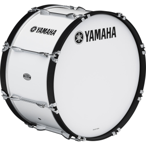 Yamaha 6300 Series Field-Corps 24-inch x 13-inch Marching Bass Drum - White