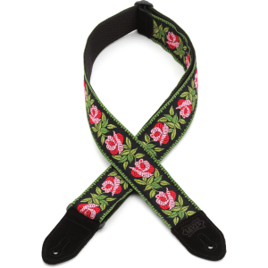 Levy's MC8JQ Woven Fabric Guitar Strap - Pink Flower