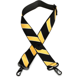 Levy's MCS-003 Polyester Case Strap - Black and Yellow Stripes