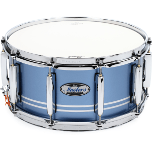 Pearl Masters Maple Complete Snare Drum - 6.5 x 14-inch - Chrome Contrail Metallic Lacquer