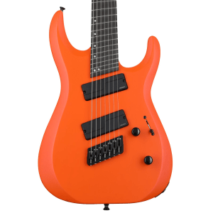 Jackson Pro Plus Series DK Modern HT7 MS 7-string Electric Guitar - Satin Orange Crush