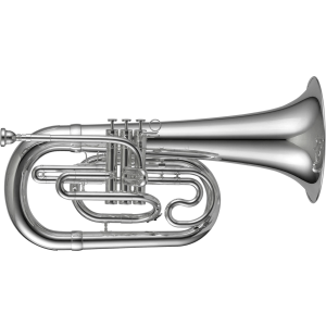 Adams ME1S Marching Euphonium - Silver-plated