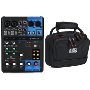 Yamaha MG06 6-channel Analog Mixer and Bag Bundle