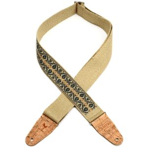 Levy's MH8P-007 Hemp Guitar Strap - Berry And Taupe