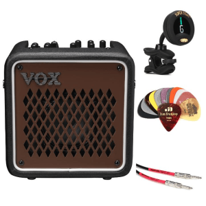 Vox Mini Go 3 3-watt Portable Modeling Amp Essentials Bundle - Brown