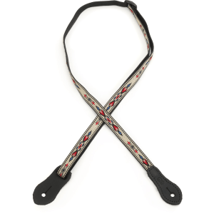 Levy's MJ19 0.5" Henderson Series Jacquard Ukulele Strap - Red and Blue
