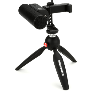 Sennheiser MKE 400 On-camera Shotgun Microphone with Smartphone Clamp and Tripod Stand
