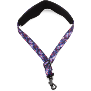 Levy's MP27-003 Classic Neoprene Saxophone Neck Strap - Feather