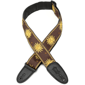 Levy's MPJG Jacquard Weave Guitar Strap - Brown
