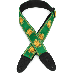 Levy's MPJG Jacquard Weave Guitar Strap - Green