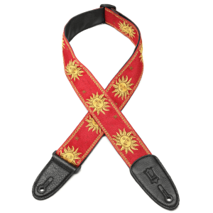 Levy's MPJG '60s Sun Polyester Guitar Strap - Red