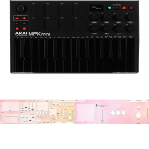 Akai Professional MPK Mini MK III Limited Edition Black on Black 25-key Keyboard Controller and Virtual Instrument Plug-ins Bundle
