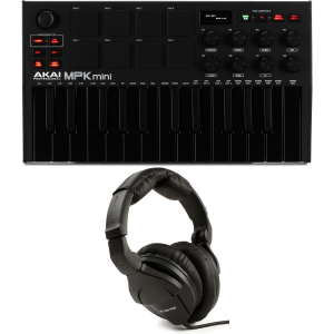 Akai Professional MPK Mini mkII and HD 280 Pro Headphones Bundle - Limited Edition Black on Black