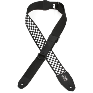Levy's MPRH-28 Right Height Polyester Guitar Strap - Checkered Motif
