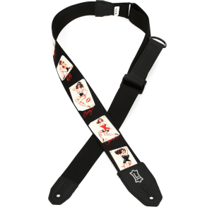 Levy's MPRH-72 Right Height Polyester Guitar Strap- Pin Up