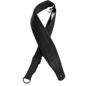 Levy's MRHGP-BLK 3.5-inch Wide Right Height Guitar Strap - Black